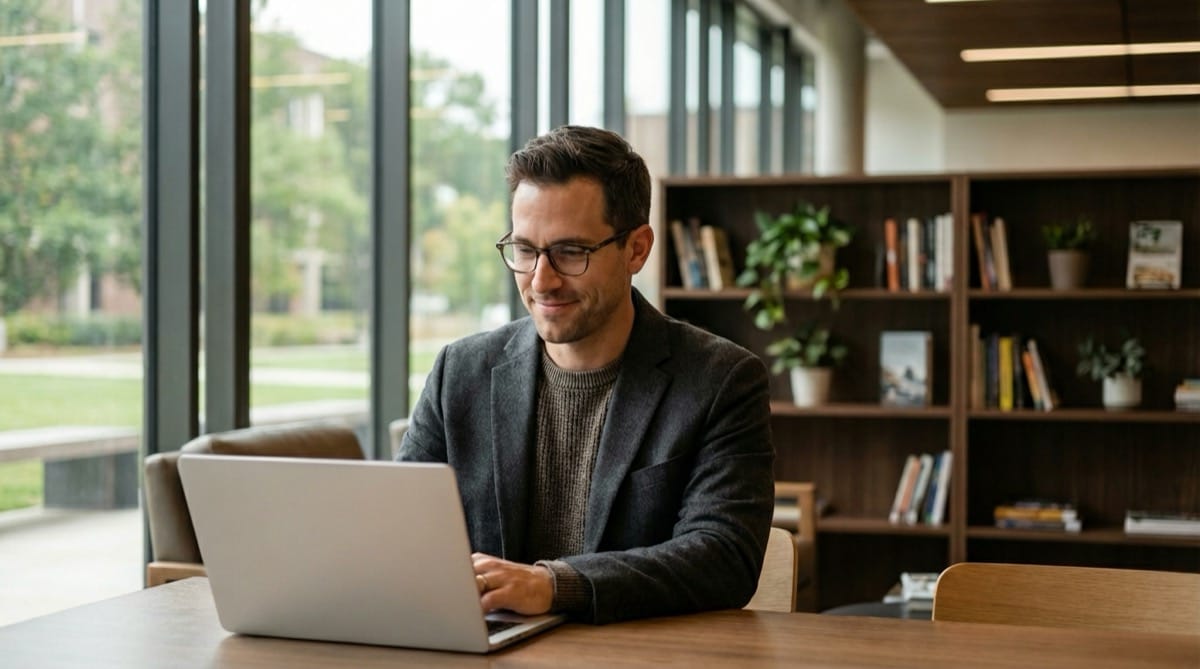 Akademiker beim Online-Dating